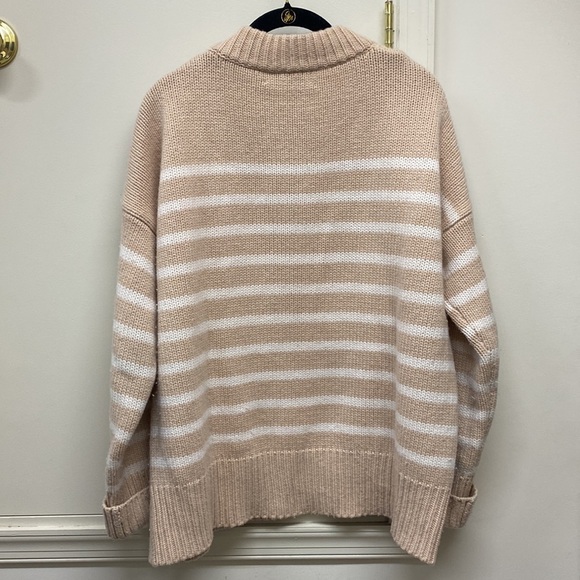LA Ligne Marin camel and cream wool/ cashmere sweater - Picture 4 of 4